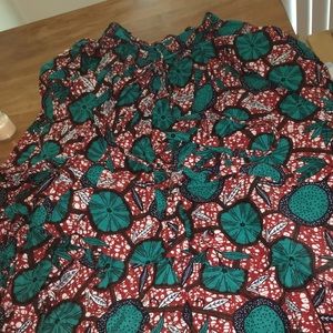 African print skirt